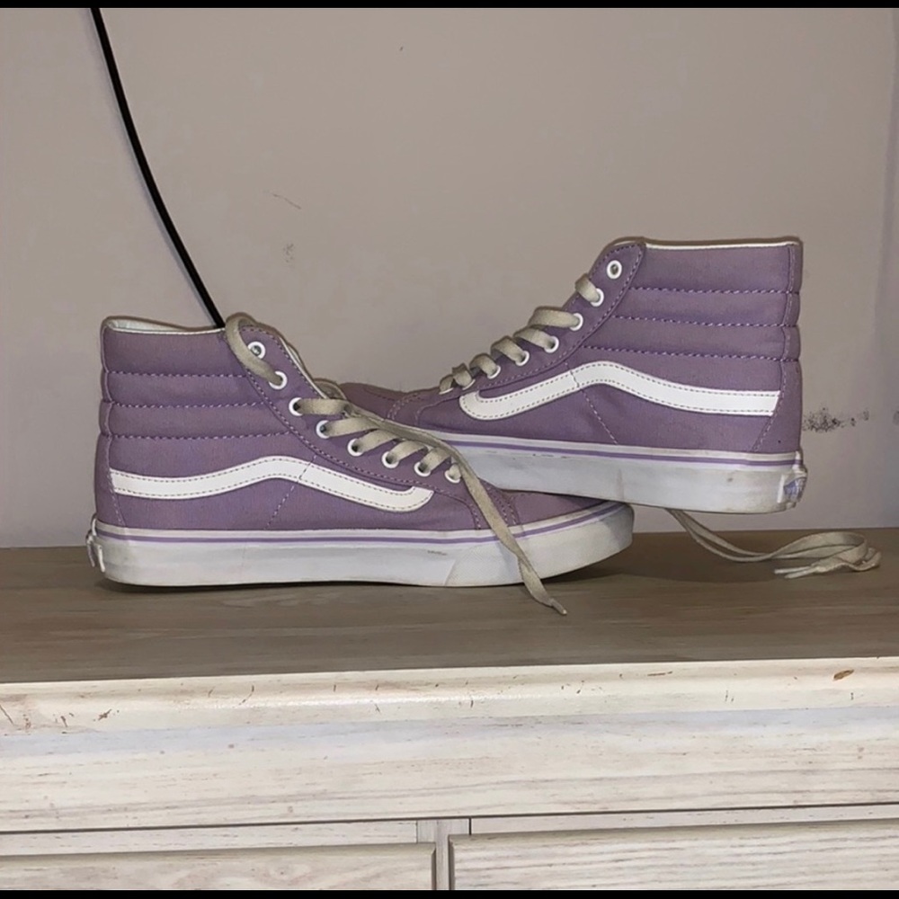 Lavender high top vans